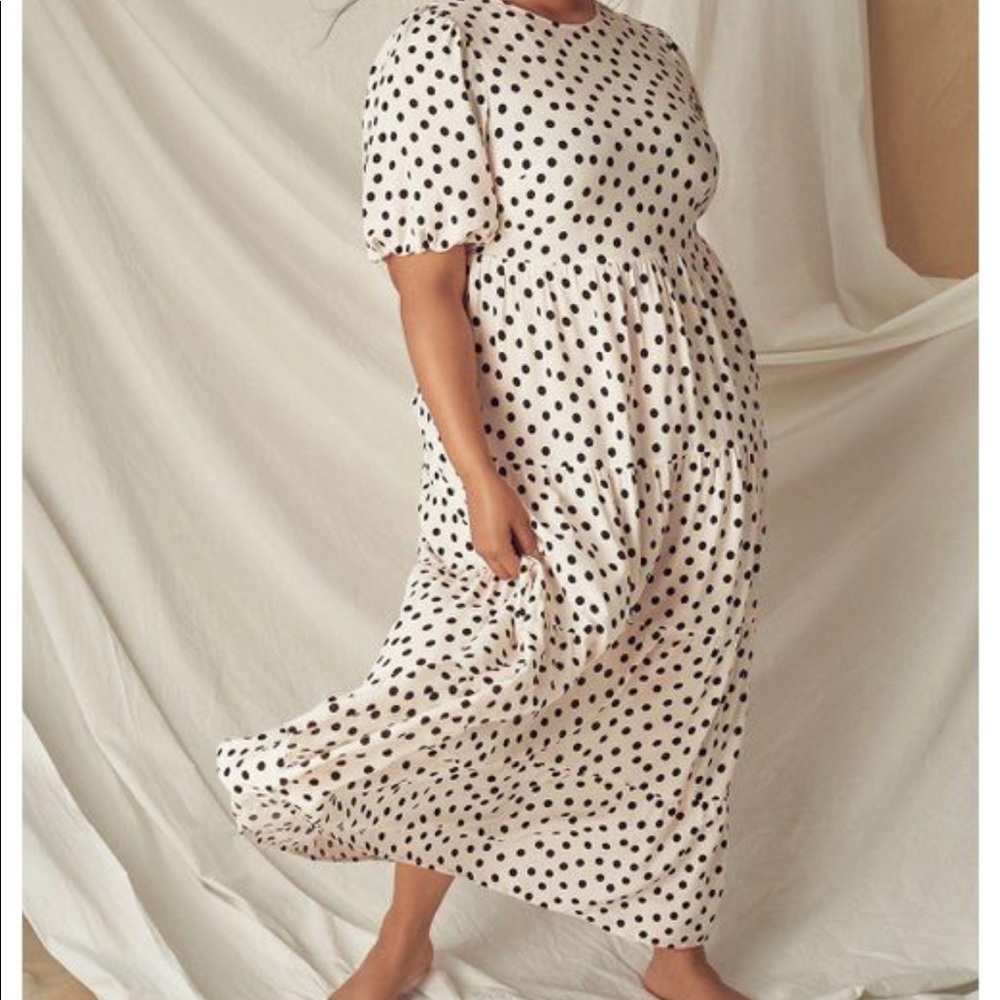 Eloquii Puff sleeve midi dress